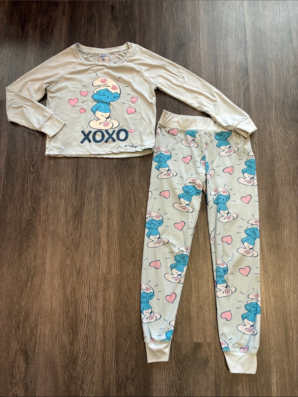 Smurfs/ Schtroumpfs XOXO Kids (M) Pyjama Set